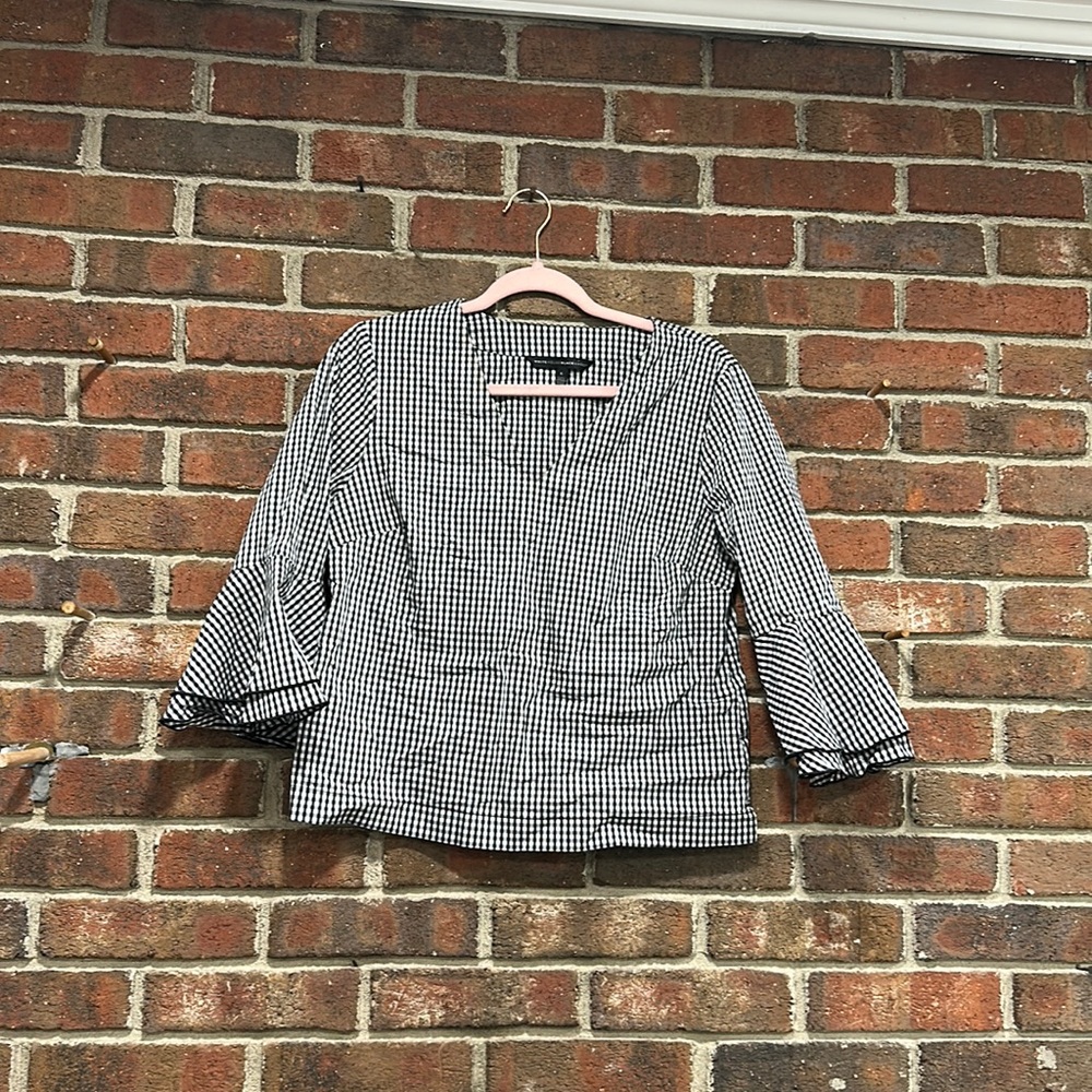 White House Black Market Flare Sleeve Top